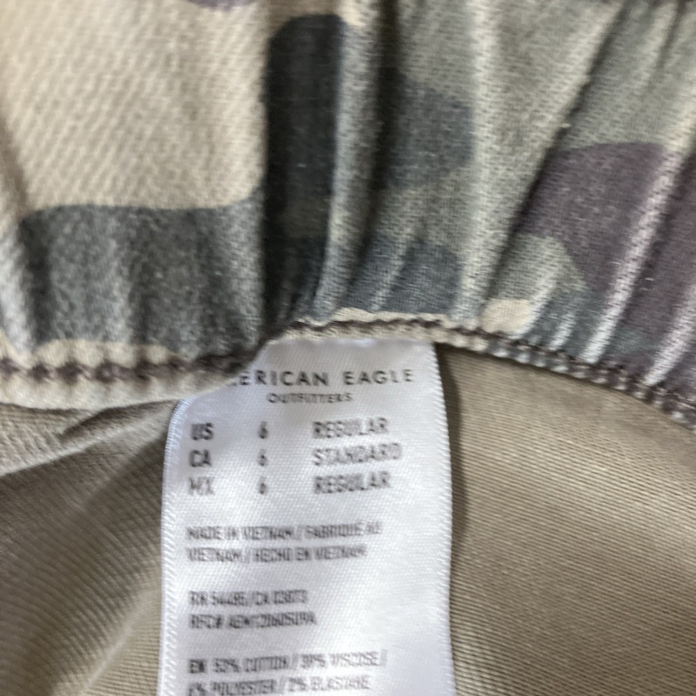 American Eagle Joggers Womens 6 Camo Next Level Stretch Mid Rise Pants - Picture 10 of 10